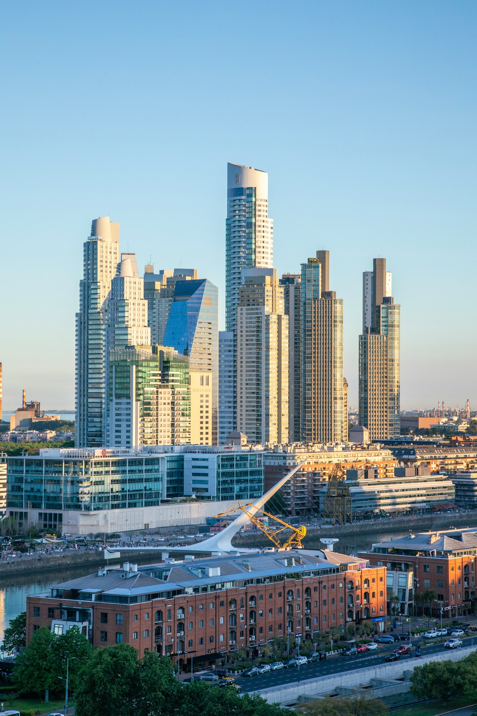 View of residential high-rise towers in Buenos Aires